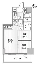コンフォリア・リヴ千住 705 間取り図