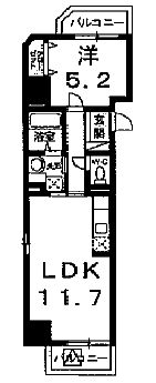 グランリドー 504 間取り図