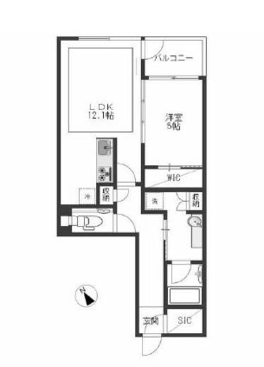ファインレジデンス三田 4階 間取り図