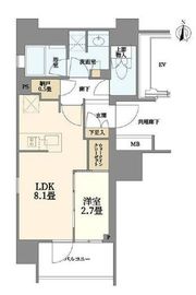 リビオレゾン王子 5階 間取り図