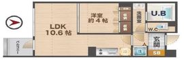 グローベル東高円寺レスティアーナ 4階 間取り図