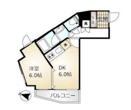 スカーラ西新宿シティプラザ 7階 間取り図