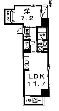 グランリドー 901 間取り図