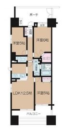 クレストシティタワーズ横浜 16階 間取り図