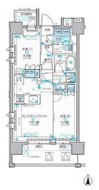 デュオステージ海老名 5階 間取り図