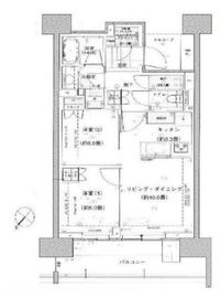 HARUMI FLAG SUN VILLAGE (晴海フラッグ サンヴィレッジ) 4階 間取り図