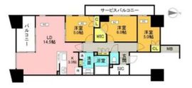 ブランズシティ品川勝島 15階 間取り図