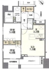 ヴィークコート人形町 4階 間取り図