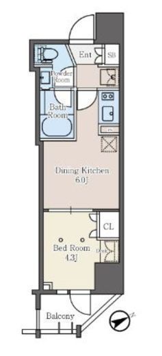 ベルファース大森South 901 間取り図