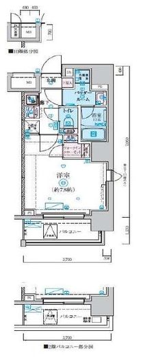リヴシティ森下駅前 13階 間取り図