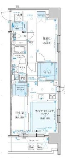 クリオ横濱桜木町ミッドグレイス 6階 間取り図