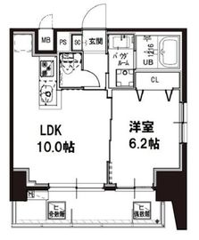 メゾンドアーク南大井 7階 間取り図