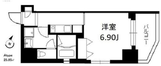 ラティエラ中野 501 間取り図