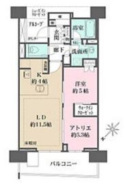 HARUMI FLAG SUN VILLAGE (晴海フラッグ サンヴィレッジ) 14階 間取り図