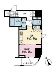 ライオンズミレス蔵前 8階 間取り図