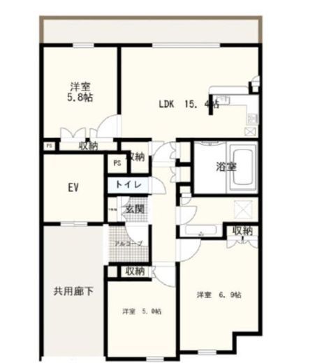 プラウドシティ大泉学園 5階 間取り図