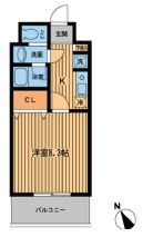 プライムアーバン門前仲町 1011 間取り図