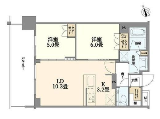 リビオタワー羽沢横浜国大 12階 間取り図