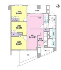 ザ・センチュリー宮崎台 208 間取り図