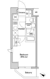 プラウドフラット森下 103 間取り図