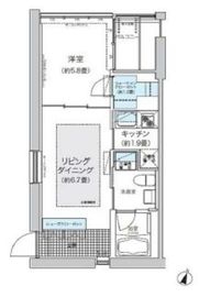 ガーデニエール砧ウエスト 340 間取り図