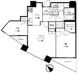 新宿アインスタワー 7階 間取り図