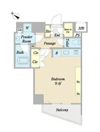 グローリオ明大前 4階 間取り図