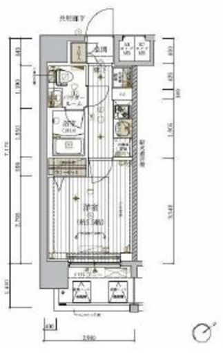 メインステージ東神奈川 6階 間取り図