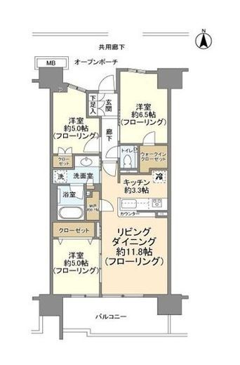 プラウドシティ大田六郷 10階 間取り図