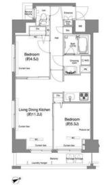 プラウドフラット鶴見Ⅰ 812 間取り図