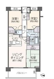 藤和シティホームズ新百合ヶ丘 4階 間取り図