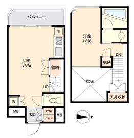 パークフラッツ永福町 407 間取り図