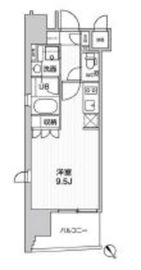 Weave Place Aasakusa South (ウィーヴプレイス浅草サウス) 201 間取り図