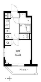 CREVANCE神楽坂 204 間取り図