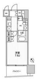 Weave Place Asakusa South (ウィーヴプレイス浅草サウス) 202 間取り図