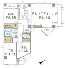パークフロント大山 401 間取り図