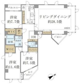 パークフロント大山 401 間取り図