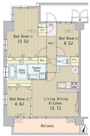 HIGASHIKOMATSUGAWA APARTMENT (東小松川アパートメント) 301 間取り図