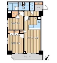 シティスパイア森下 802 間取り図