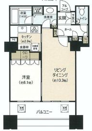 センチュリーパークタワー 27階 間取り図