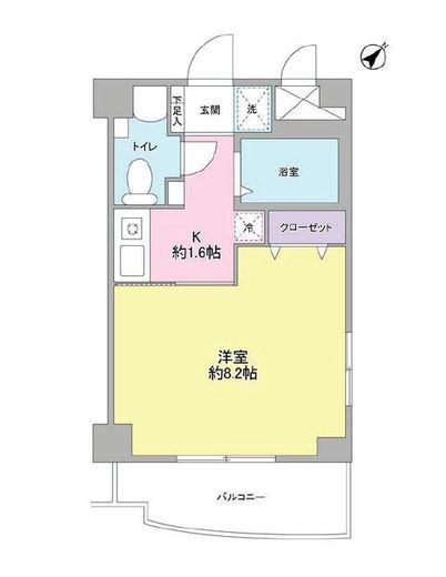 アビタシオン元住I 405 間取り図
