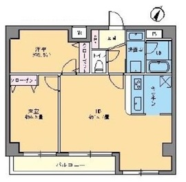 カスタリア千駄ヶ谷 301 間取り図