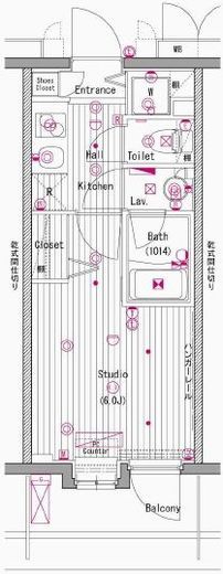 グランド・ガーラ横濱元町 4階 間取り図