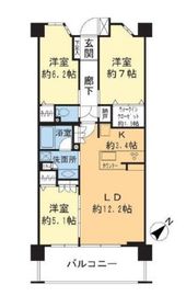 ザ・テラス戸塚グランターミナル 7階 間取り図