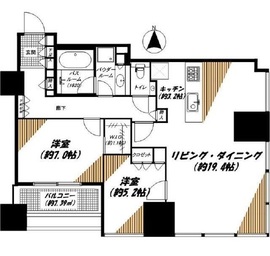 シティタワーズ豊洲ザ・ツイン ノースタワー 46階 間取り図