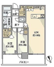 パークタワー勝どきミッド/サウス 24階 間取り図