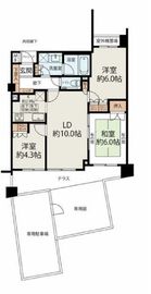 アールブラン西馬込DEUX 1階 間取り図