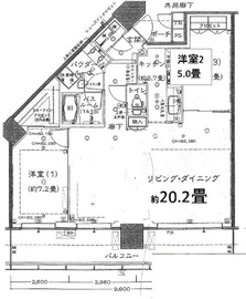 シティタワー品川 30階 間取り図