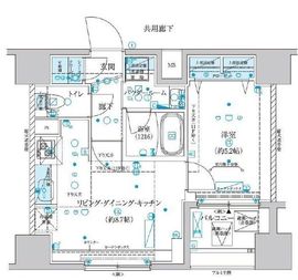 メインステージ横濱真金町 8階 間取り図