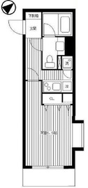 パレステュディオ銀座 3階 間取り図